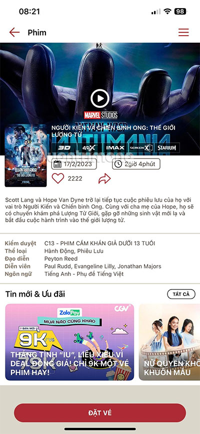 bao rạp cgv