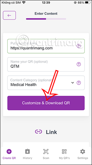 Chỉnh sửa mã QR