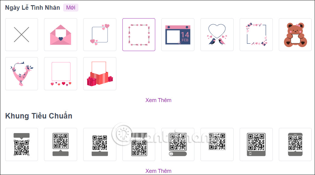 Thiết kế mã QR trên Me QR Generator