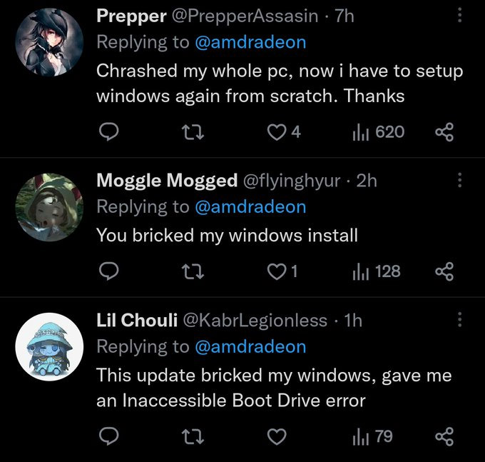 AMD xác nhận bản cập nhật driver GPU Radeon có thể làm hỏng thiết lập Windows