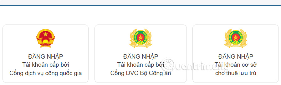Đăng nhập tài khoản Cổng dịch vụ công quốc gia