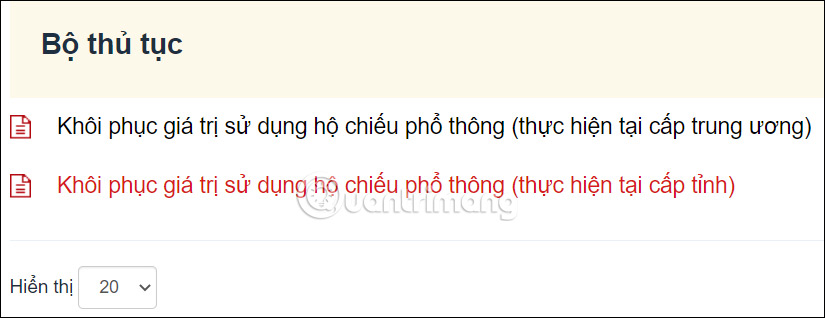 Khôi phục giá trị sử dụng hộ chiếu phổ thông tại cấp tỉnh