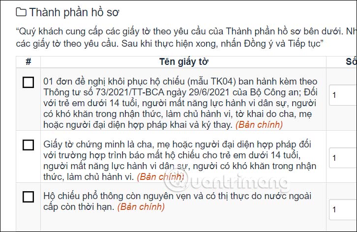 Điền thông tin cá nhân