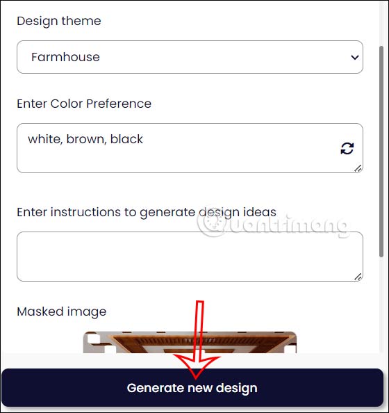 Chỉnh lại thiết kế theo ý mình