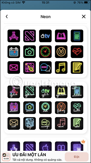 Chủ đề icon ứng dụng