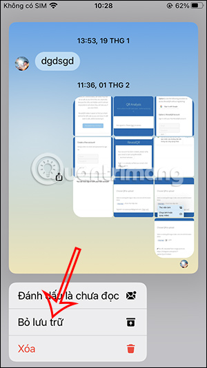 Kho lưu trữ tin nhắn Messenger