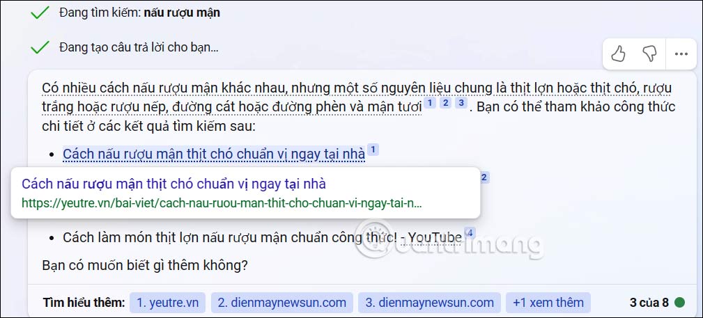 Thông tin thêm trên Bing AI mới 