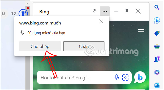 Công cụ trên Bing AI mới 