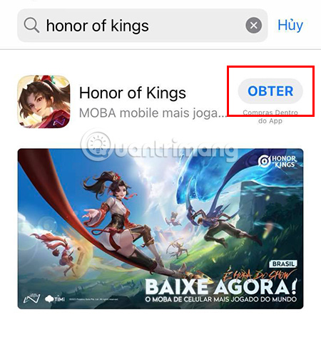 Cách tải Honor of Kings trên iOS