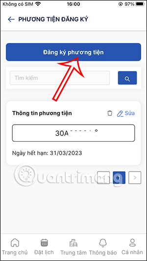 Đăng ký phương tiện mới