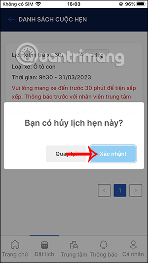 Xác nhận hủy đăng kiểm ô tô trên TTDK