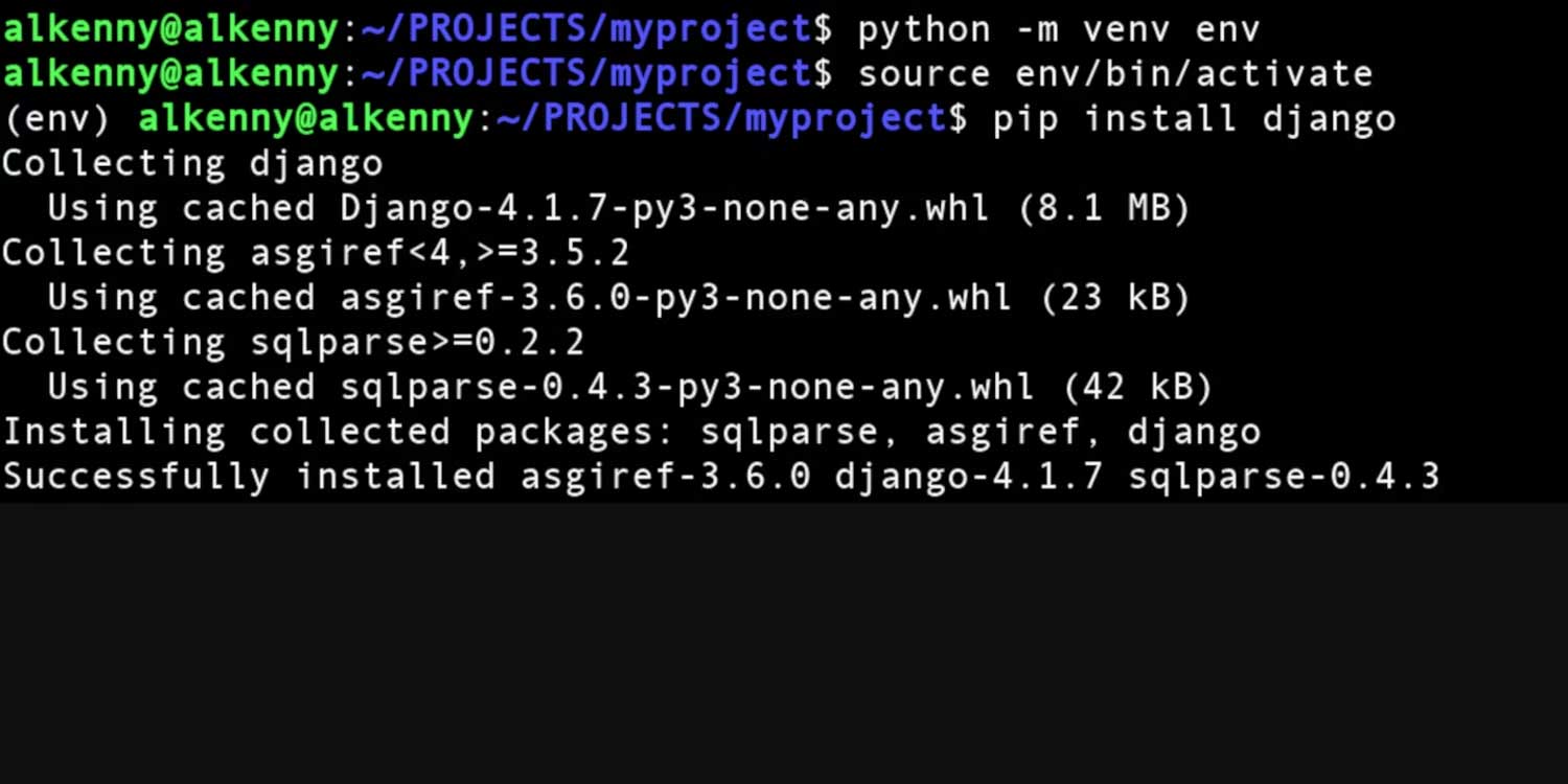 Màn hình thông báo quá trình cài đặt đã thành công