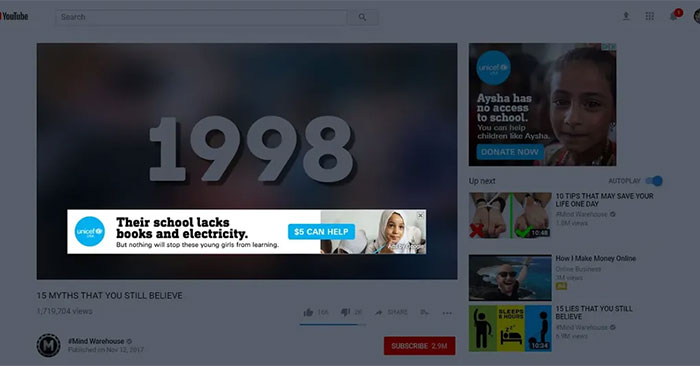 Quảng cáo trên YouTube