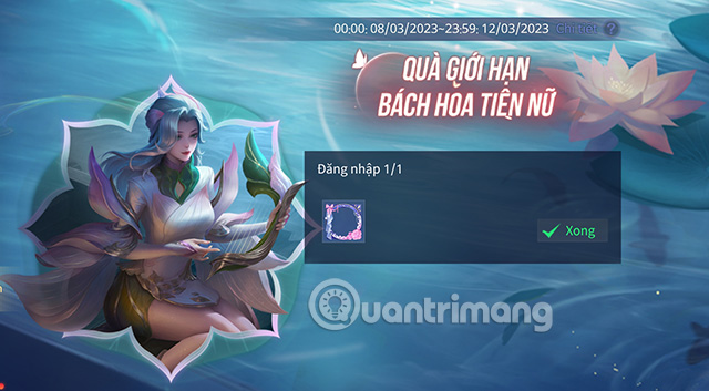 Sự kiện Quà Bách Hoa Tiên Nữ