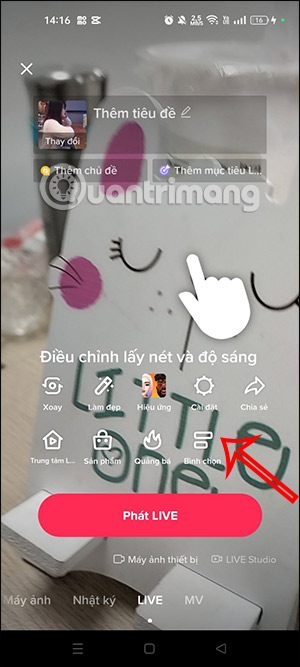 TikTok live chọn bình luận