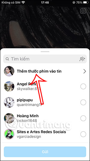 Chia sẻ video Reels Instagram lên Story 