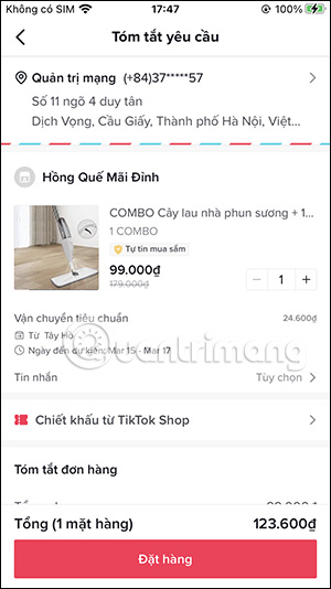 Mua hàng trên TikTok Shop