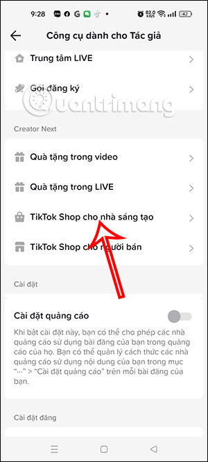 TikTok Shop cho nhà sáng tạo