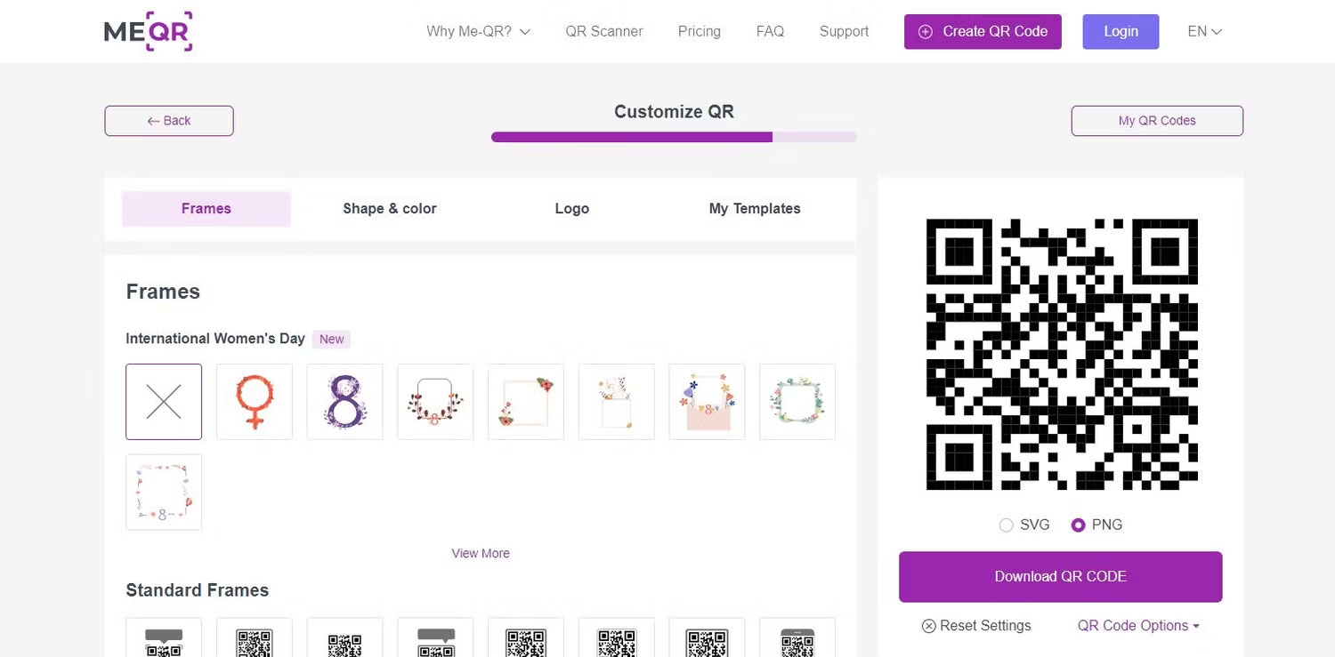 Công cụ tạo mã QR Me-QR