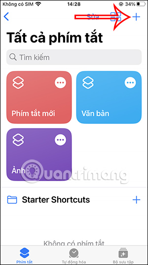 Thêm tác vụ trên iPhone