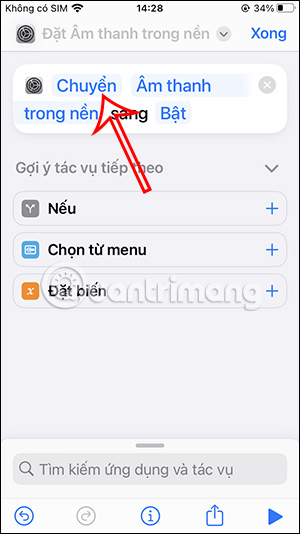 Thay đổi nội dung tác vụ