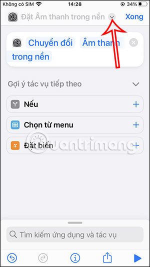 Chỉnh lại tác vụ