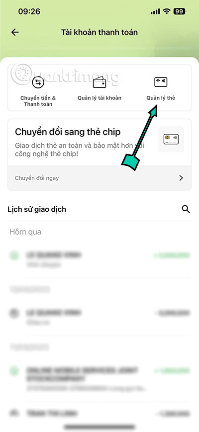 khóa thẻ techcombank