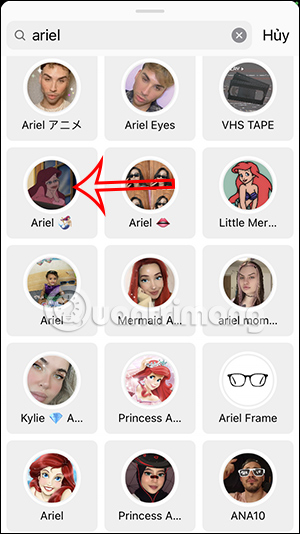Từ khóa filter công chúa trên Instagram