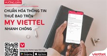 Hướng dẫn cung cấp thông tin thuê bao trên My Viettel