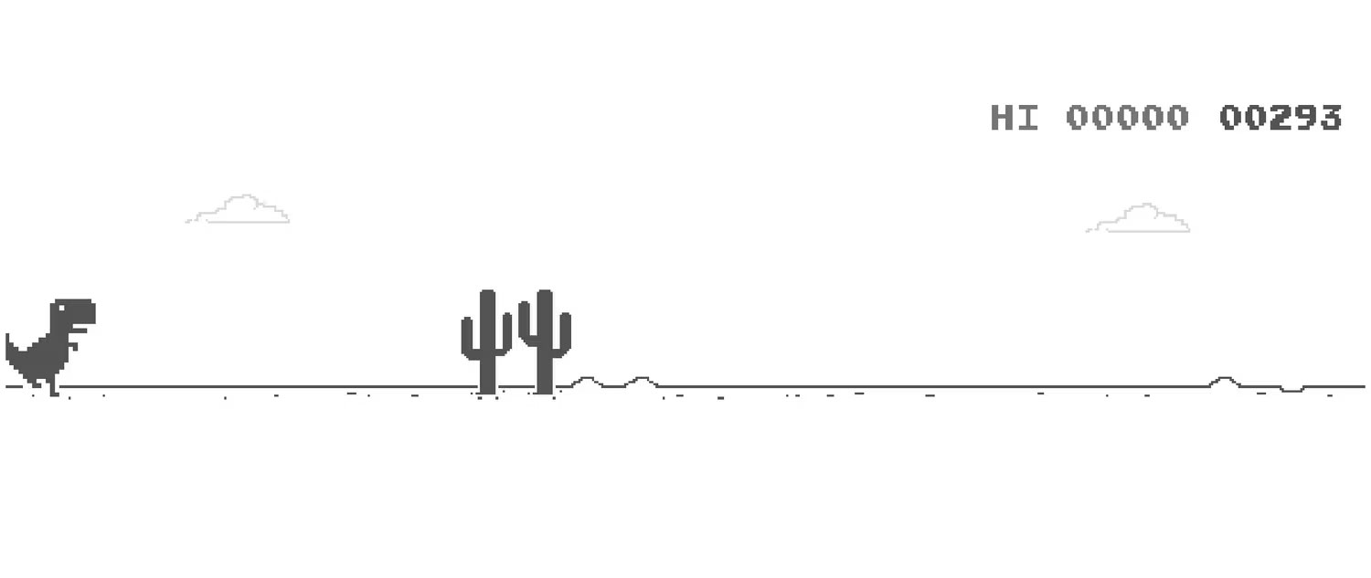 Game khủng long trên Chrome