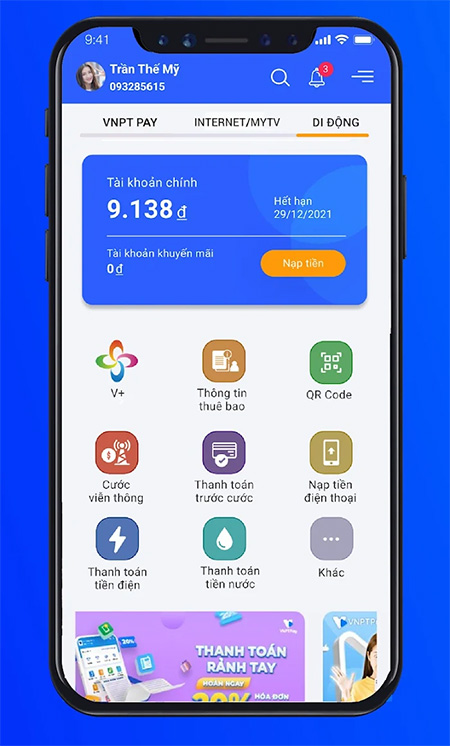 Các tính năng của My VNPT