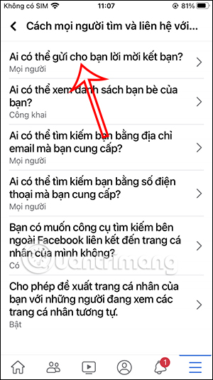 Ai có thể gửi lời kết bạn trên Facebok cho bạn