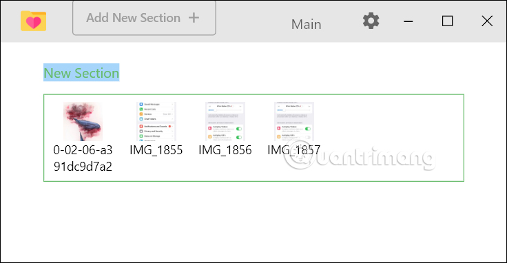 Thêm tập tin vào My Favorite Files