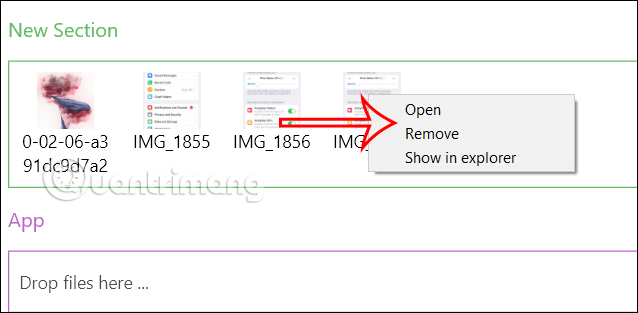 Tùy chỉnh tập tin trên My Favorite Files