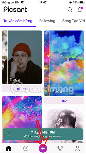 Tạo hình ảnh trên PicsArt