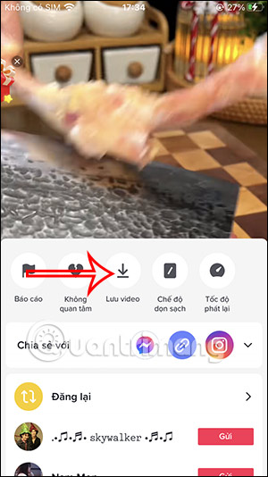 Chế độ làm sạch video TikTok