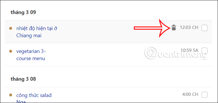Xóa lịch sử hoạt động trên Bing AI