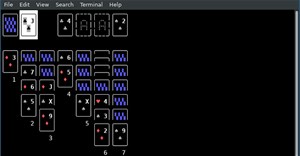 Cách chơi Solitaire trong Linux terminal với solitaire-tui