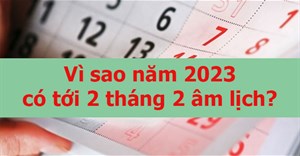 Vì sao năm 2023 có tới 2 tháng 2 âm lịch?