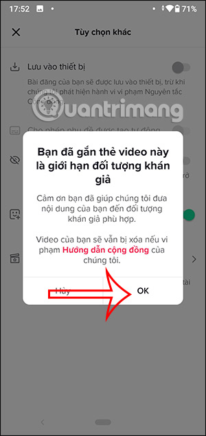 Gắn tag nhãn video TikTok