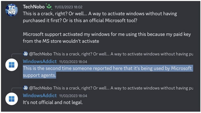 Phản hồi của Microsoft