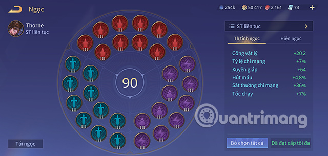 Bảng ngọc cho Thorne mùa S1 2023