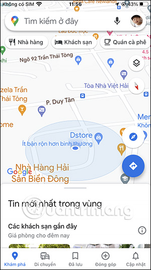 Định vị vị trí Google Maps