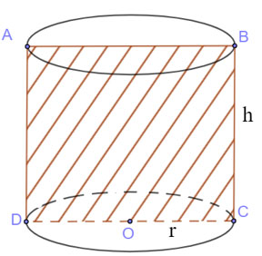 h=frac{text { Stoan phan }-2 pi r^2}{2 pi r}