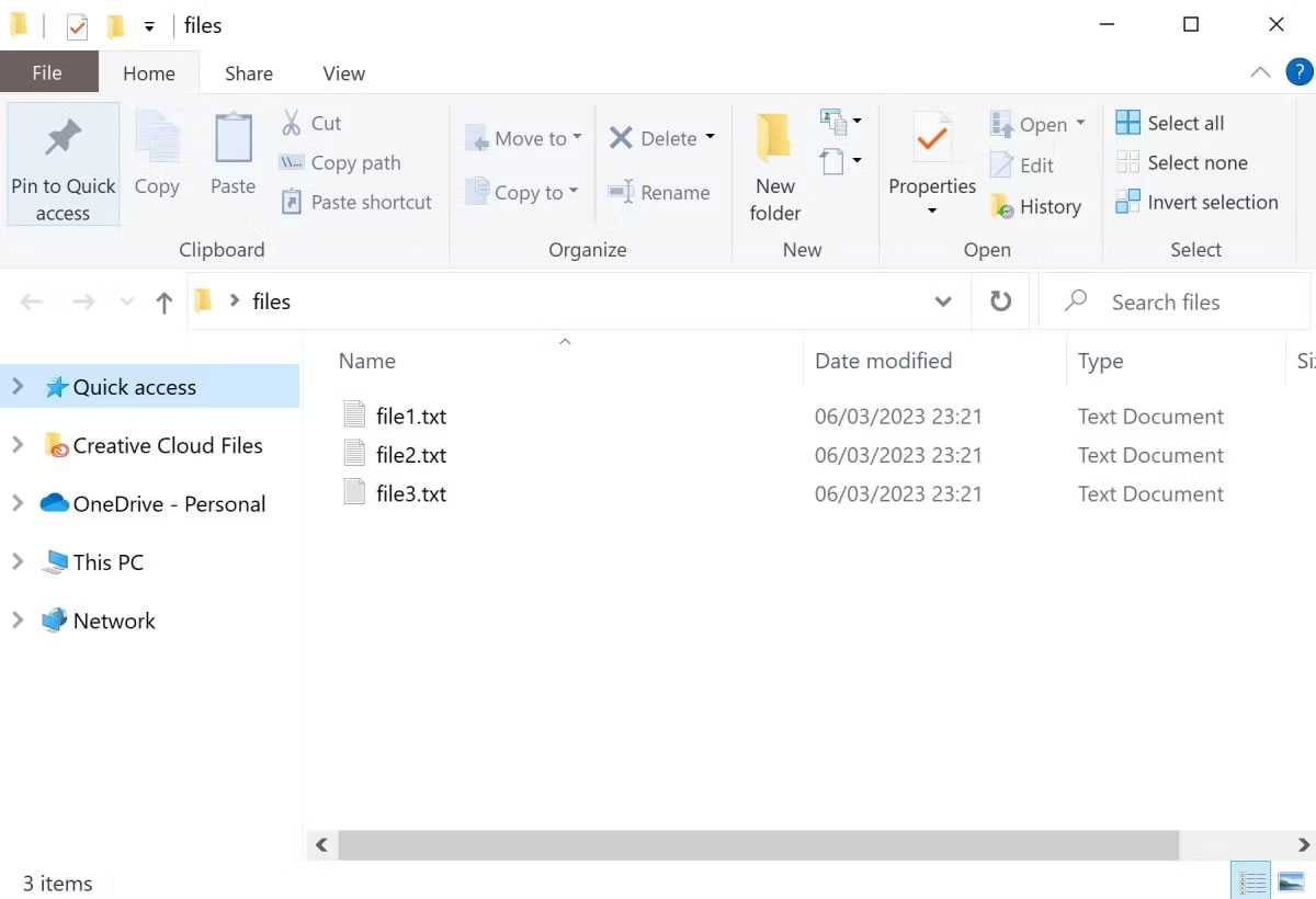 Danh sách các file trong thư mục