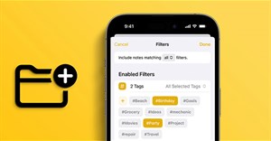 Cách dùng thư mục thông minh trong Note iPhone