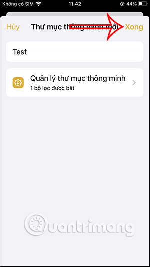 Lưu thư mục ghi chú thông minh iPhone 