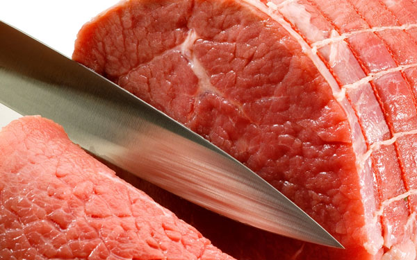 Thái thịt ngang thớ