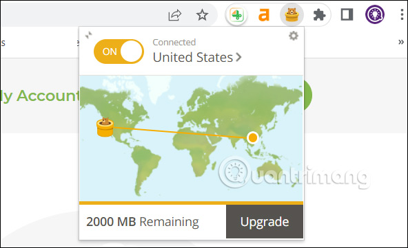 Kích hoạt đổi vùng quốc gia bằng VPN