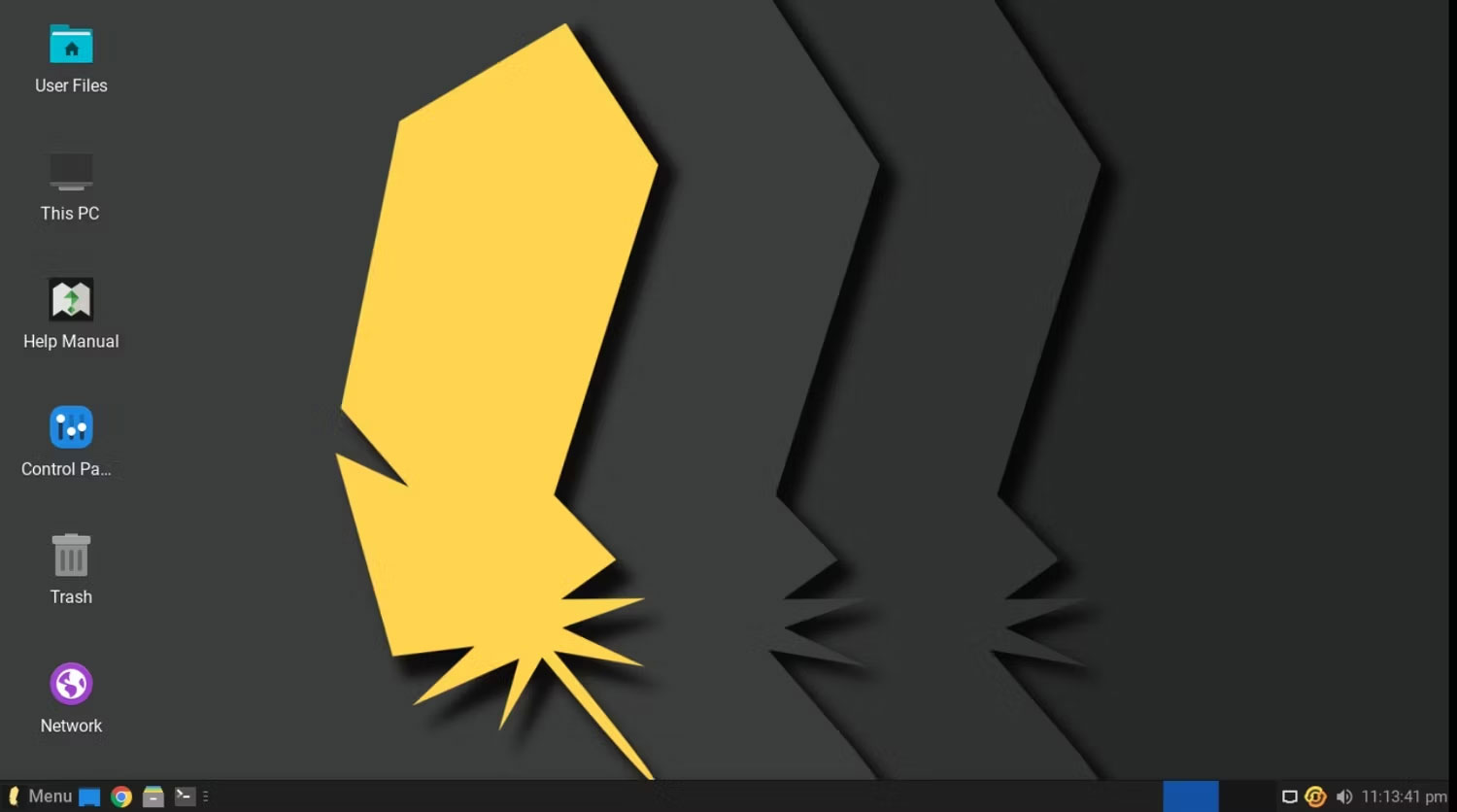 Giao diện desktop Linux Lite